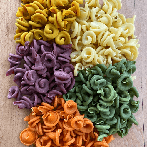 Fünf Farben eine Nudel, Funghetto Bia Pasta handgemacht
